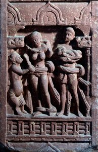 Toaleta Sundari (rzeźba z piaskowca) autorstwa Indian School