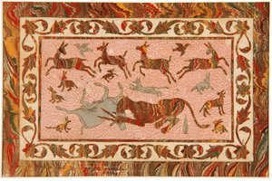 The Tigers Prey, ok.1650 (nieprzezroczysta toaleta i złoto na papierze) autorstwa Indian School