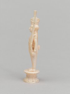 Biały pionek, figura szachowa, Indie, 1820 ok autorstwa Indian School