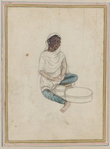 Kobieta mielenia kukurydzy autorstwa Indian School