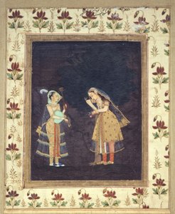 Kobieta słucha muzyki autorstwa Indian School