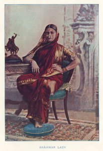 Indianie: Brahman Lady (kolorowe zdjęcie) autorstwa Indian photographer