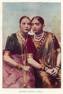 Indianie: Hinduskie Natch Girls (kolorowe zdjęcie)