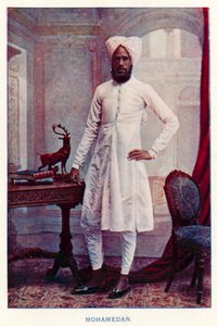 Indianie: Mohamedan (kolorowe zdjęcie) autorstwa Indian photographer
