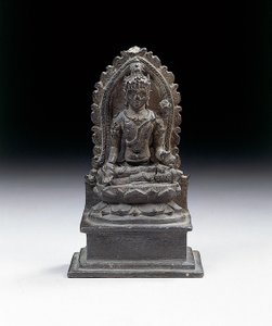 Jawajska figura Padmapaniego, koniec IX w. (brąz)