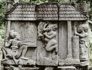 Scena kowala (kamień wulkaniczny)