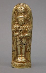 Rzeźba Bhairawy, ok. 1300 (złoto) autorstwa Indonesian School