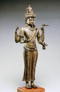 Shiva Mahadeva (brąz, złoto i srebro)
