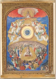 Rękopis z Adoracją Najświętszego Imienia, z Księgi Godzin, po 1530 r. autorstwa Influence of Simon Bening
