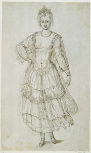 A Daughter of the Morn, c.1611 (pióro i atrament na papierze) autorstwa Inigo Jones