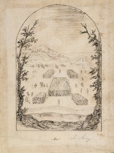 Armia (pióro i atrament na papierze) autorstwa Inigo Jones