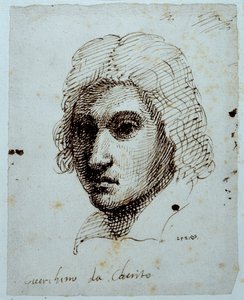 Rysunek Guercina (pióro i tusz na papierze) autorstwa Inigo Jones