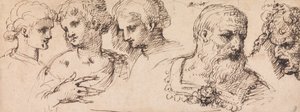 Pięć klasycznych głów autorstwa Inigo Jones