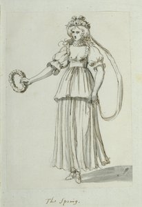 Wiosna (pióro i tusz na papierze) autorstwa Inigo Jones