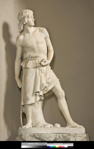 Dawid z procą, 1858 autorstwa Innocenzo Fraccaroli