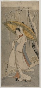 Segawa Kikunojo II as the Heron Maiden from the series Ichimura Theater, 1770. autorstwa Ippitsusai Bunchō