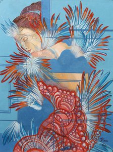 Czerwona Sukienka i Sikorki, 2015 autorstwa Irina Corduban