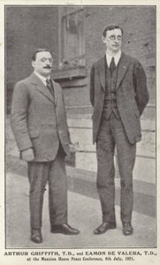 Arthur Griffith i Eamon de Valera autorstwa Irish Photographer