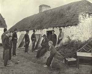 Miejsce eksmisji, hrabstwo Clare (zdjęcie czarno-białe) autorstwa Irish Photographer
