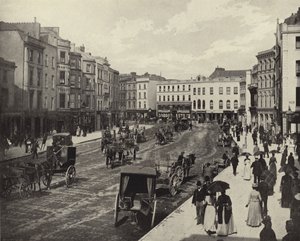 Patrick Street, Cork City (zdjęcie czarno-białe) autorstwa Irish Photographer