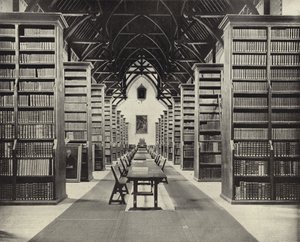 Biblioteka, Maynooth College (zdjęcie czarno-białe) autorstwa Irish Photographer