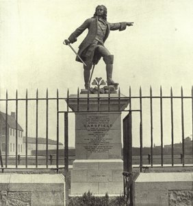 Statua Sarsfield, Limerick (zdjęcie czarno-białe) autorstwa Irish Photographer