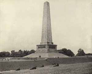 Referencje Wellingtona, Phoenix Park (zdjęcie czarno-białe) autorstwa Irish Photographer