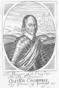 Oliver Cromwell (1599-1658) ok. 1650 autorstwa Irish School