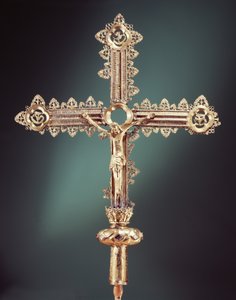Krzyż procesyjny, Ballymacasey, hrabstwo Kerry, 1479 (srebrno-złoty) autorstwa Irish School