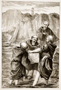 Pudełko św. Brygidy, z The Trials Thaumaturg, czyli Three Wonder-Working Saints of Ireland, autorstwa Mary Cusack (1829-99) opublikowanej ok. 1890 r.