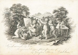 Karta handlowa, Kirkwood & Son autorstwa Irish School