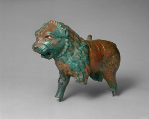 Figura lwa, od początku do połowy I tysiąclecia p.n.e. (stop miedzi) autorstwa Iron Age