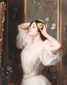 Żółta Róża, ok. 1900 (olej na płótnie)