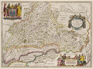 Mapa południowej Rosji z: części północnej i wschodniej, 1664 autorstwa Isaac Abrahamsz. Massa