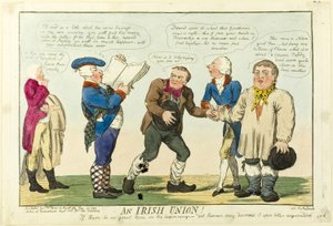 Unia Irlandzka! autorstwa Isaac Cruikshank