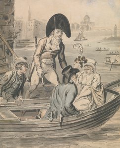 Wsiadanie na prom autorstwa Isaac Cruikshank