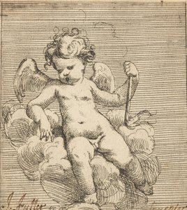 Putto trzymający pochodnię