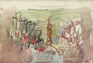 Artyści na scenie autorstwa Isaac Israels