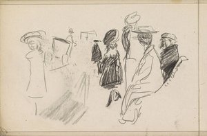 Postacie, prawdopodobnie w parku autorstwa Isaac Israels