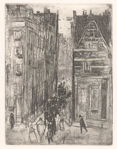 Gasthuismolensteeg w Amsterdamie autorstwa Isaac Israels
