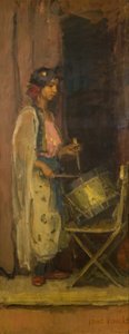Egipska perkusistka (olej na płótnie) autorstwa Isaac Israels