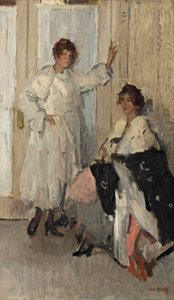 Manekiny Ippy i Gertie w Hirsch, Amsterdam, ok. 1915-17 (olej na płótnie)