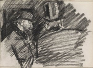 Dwóch mężczyzn w kapeluszach autorstwa Isaac Israels