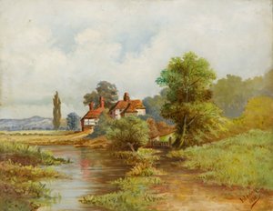 „Krajobraz”, 1893 autorstwa Isaac John Williams