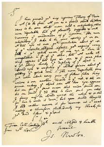 List Sir Issaca Newtona do Williama Briggsa, 20 czerwca 1682 r.