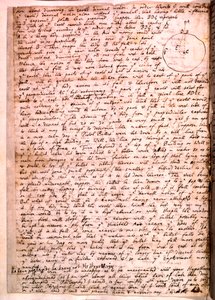 List napisany przez Isaaca Newtona, 28 listopada 1679