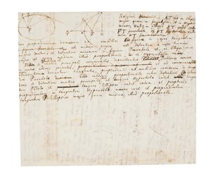 Dwie strony poprawek do Principia Mathematica autorstwa Isaac Newton