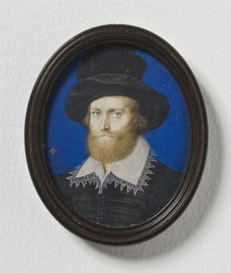 Admirał George Clifford, 3. hrabia Cumberland, ok. 1600 (akwarela na pergaminie) autorstwa Isaac Oliver