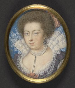 Elżbieta, królowa Czech, c.1615 autorstwa Isaac Oliver