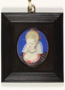 Frances Howard, księżna Lennox i Richmond (akwarela na welinie) autorstwa Isaac Oliver